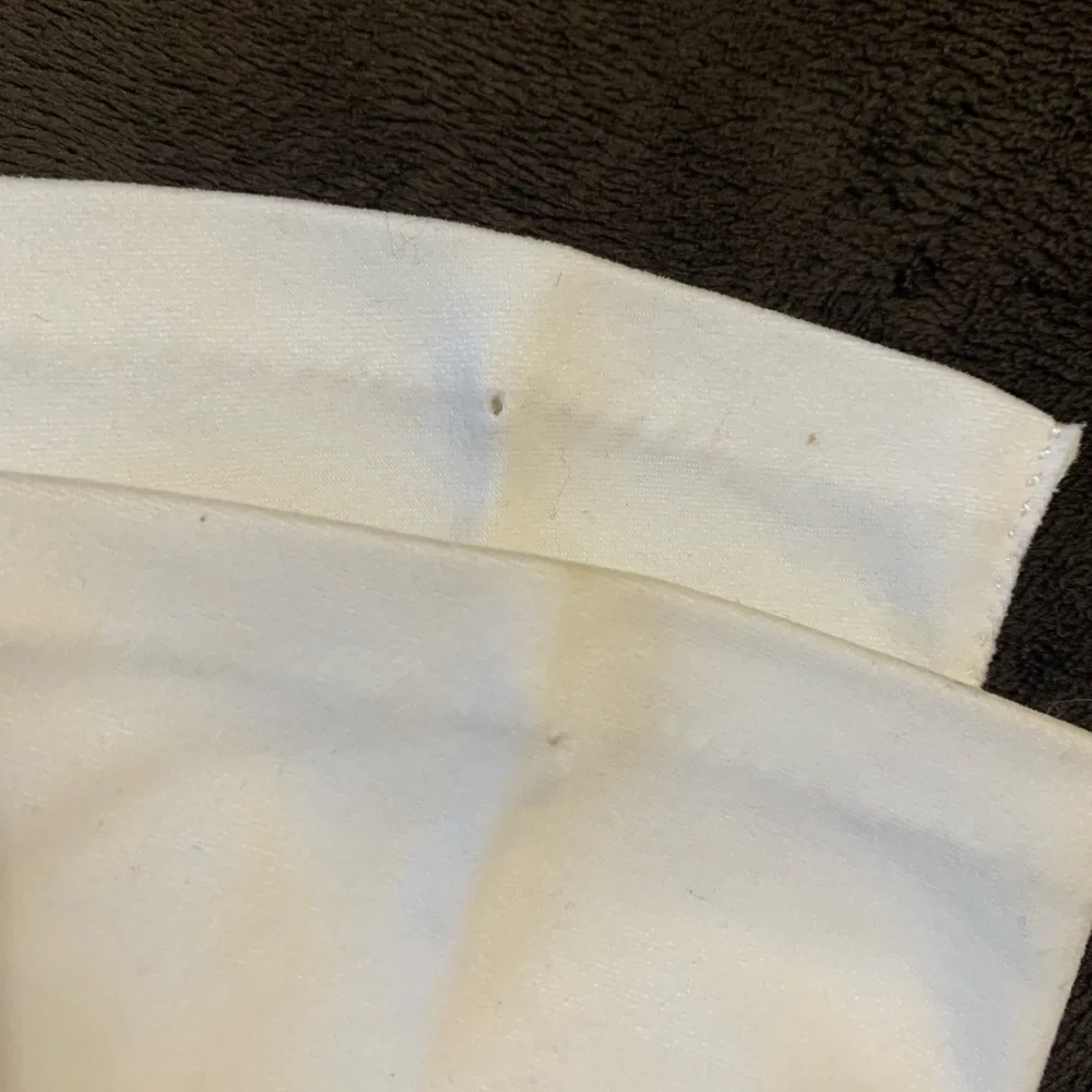 ELVETTE by Dawnelle Vintage white woven cotton mid length gloves GUC size 6